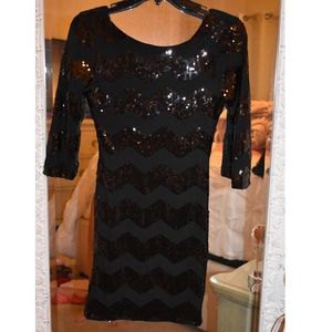 Little black sequin dress